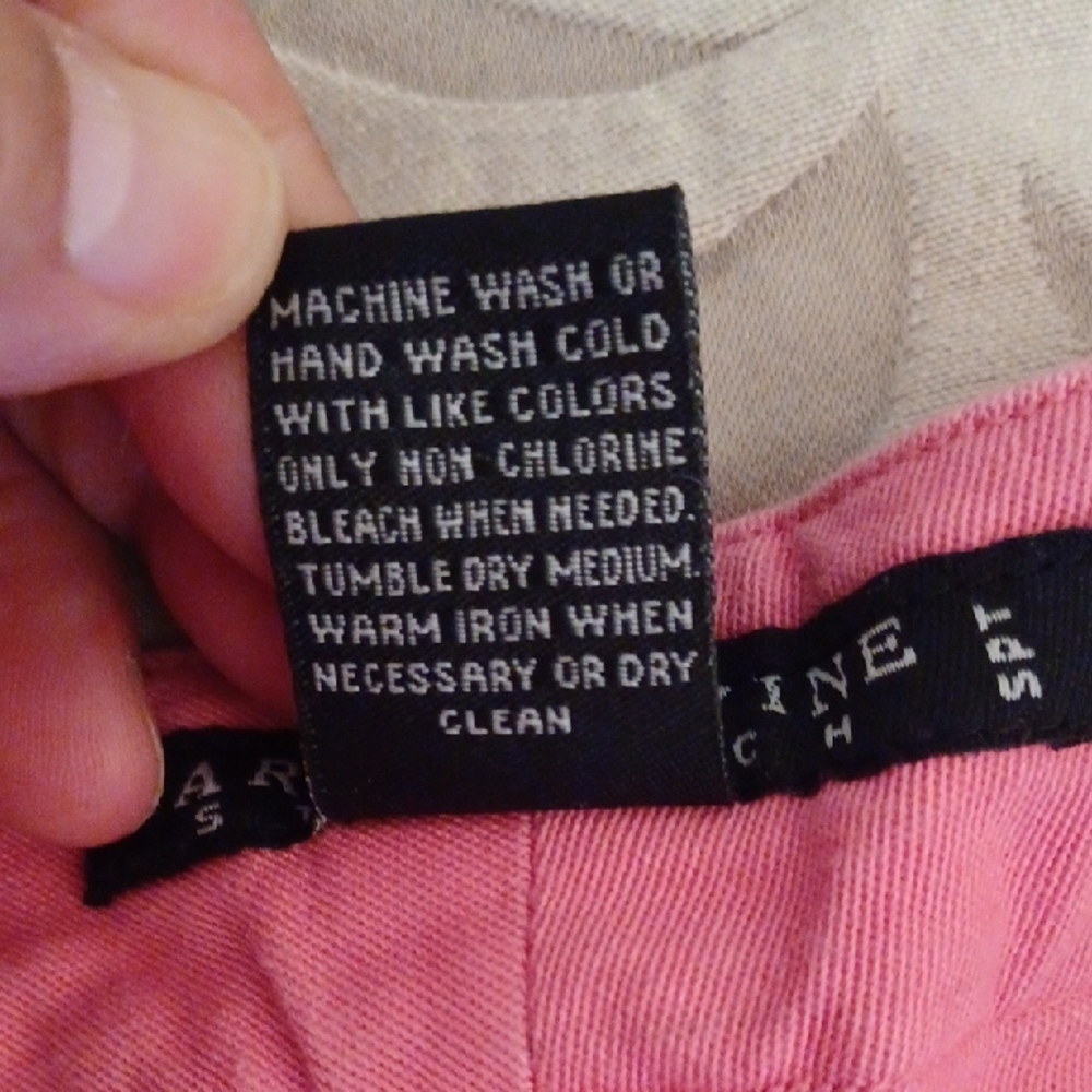 Larry Levine Pink Cotton Shorts - Picture 5 of 6